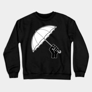 Black Lives Matter Protest Umbrella Frontline Defender Crewneck Sweatshirt